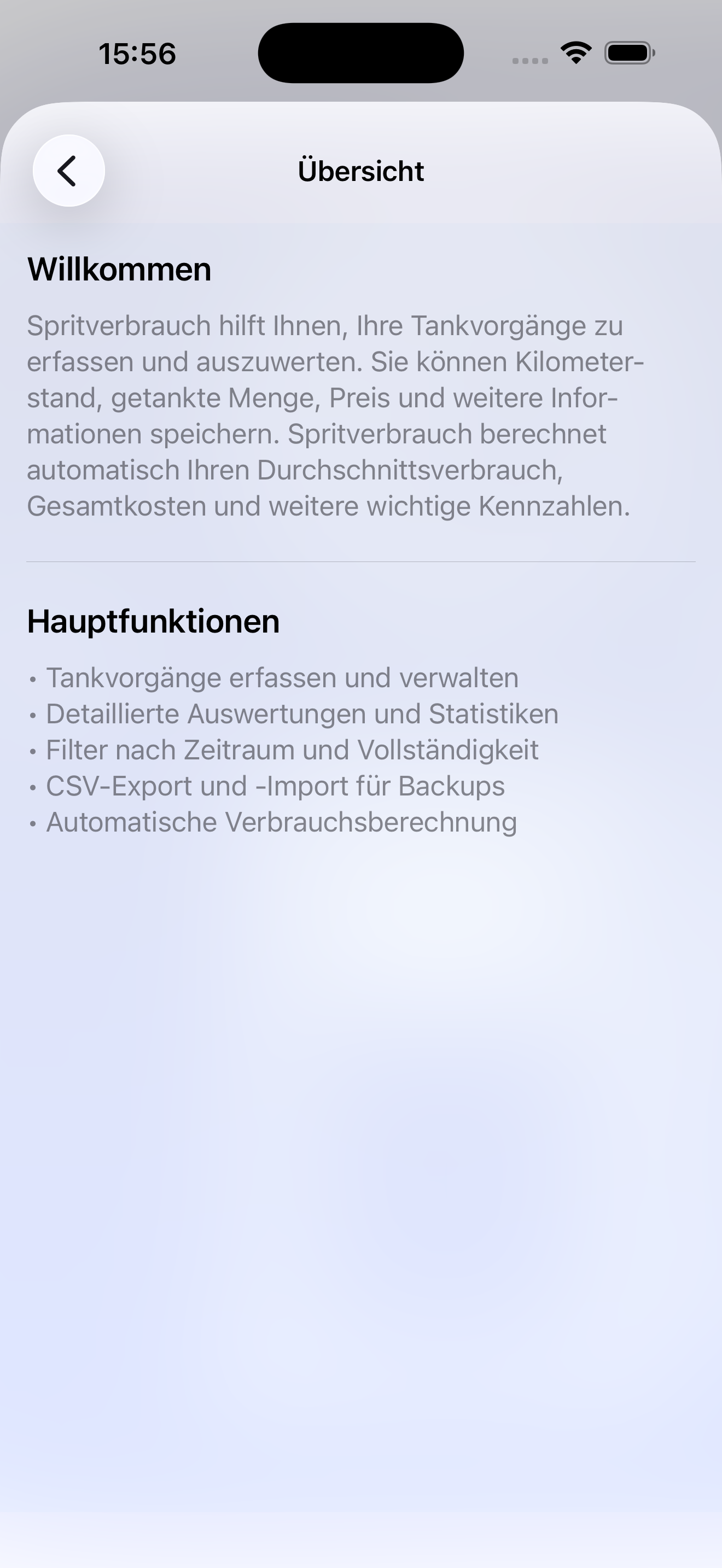 Spritverbrauch hilfe